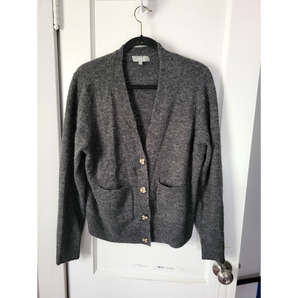 Marked dark gray soft cardigan with buttons XL